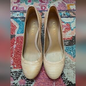 Lauren Ralph Lauren Cream Women's Shoes
